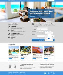 Landing Page для сайта www.VillaElMar.es